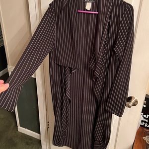 Black and white pinstripe